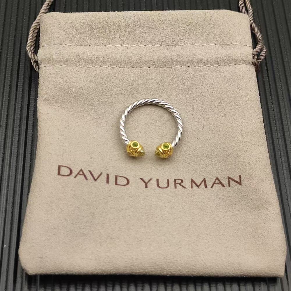 David Yurman Two‑Tone Cable Open Ring